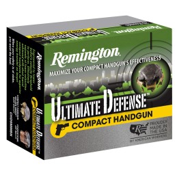 Remington Ammunition 28967 Ultimate Defense Compact Handgun 45ACP 230gr Brass Jacketed Hollow Point 20 Per Box25 Case