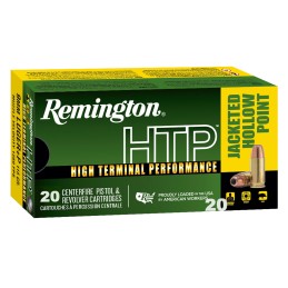 Remington Ammunition 28293 HTP  9mmLugerP 115gr Jacketed Hollow Point 20 Per Box25 Case