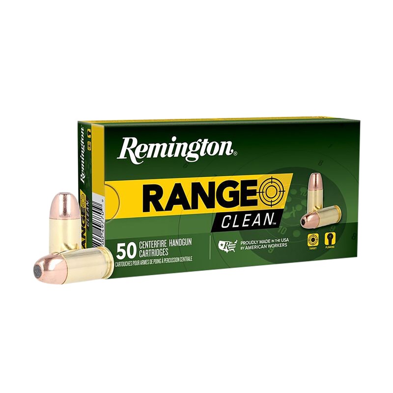 Remington Ammunition 27683 Range Clean 380ACP 95gr Flat Nose Enclosed Base 50 Per Box10 Case