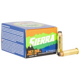 Sierra A836036 Outdoor Master  357Mag 158gr Jacketed Hollow Point Sport Master 20Box