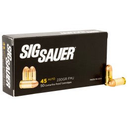 Sig Sauer E45BA350 Elite Ball  45ACP 230gr Full Metal Jacket 50 Per Box20 Case