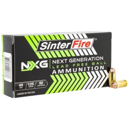 SinterFire Inc SF40125NXG Next Generation NXG  40SW 125gr Lead Free Ball 50 Per Box20 Case