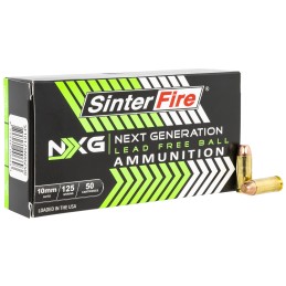 SinterFire Inc SF10125NXG Next Generation NXG  10mmAuto 125gr Lead Free Ball 50 Per Box20 Case