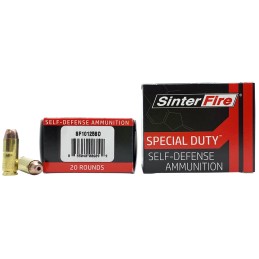 SinterFire Inc SF10125SD Special Duty SD  10mmAuto 125gr Lead Free Frangible Hollow Point 20 Per Box10 Case