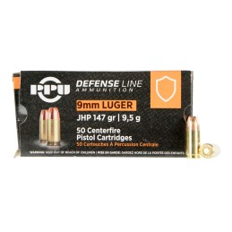 PPU PPD92 Defense  9mmLuger 147gr Jacketed Hollow Point 50 Per Box20 Case