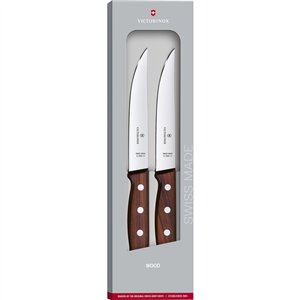 Steak Knife Set 2pc Wood