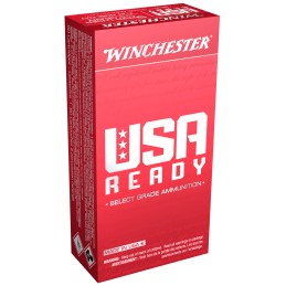 Winchester Ammo RED9 USA Ready 9mmLuger 115gr Full Metal Jacket Flat Nose 50 Per Box10 Case