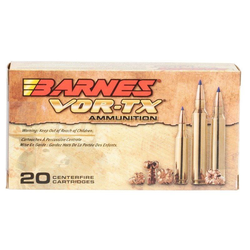 Barnes Bullets 30816 VORTX Rifle 308Win 130gr Tipped TSX Boat Tail 20 Per Box10 Case