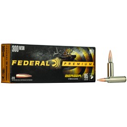 Federal P300WSMBCH1 Premium  300WSM 185gr Berger Hybrid Hunter 20 Per Box10 Case