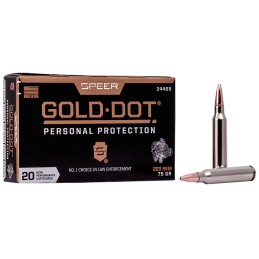 Speer 24469 Gold Dot Personal Protection 223Rem 75gr Soft Point 20 Per Box10 Case