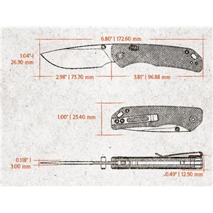 Marten Top Linerlock Orange