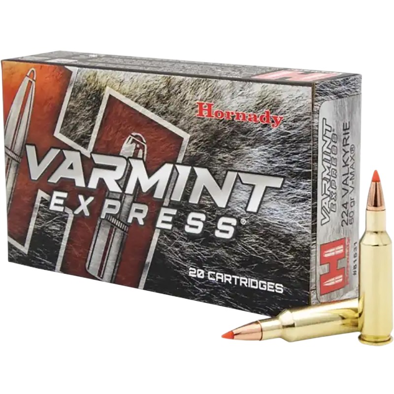 Hornady 81531 Varmint Express  224Valkyrie 60gr Hornady V Max 20 Per Box10 Case