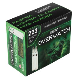 Liberty Ammunition LAOW223553000 OverWatch  223Rem 55gr 20 Per Box50 Case