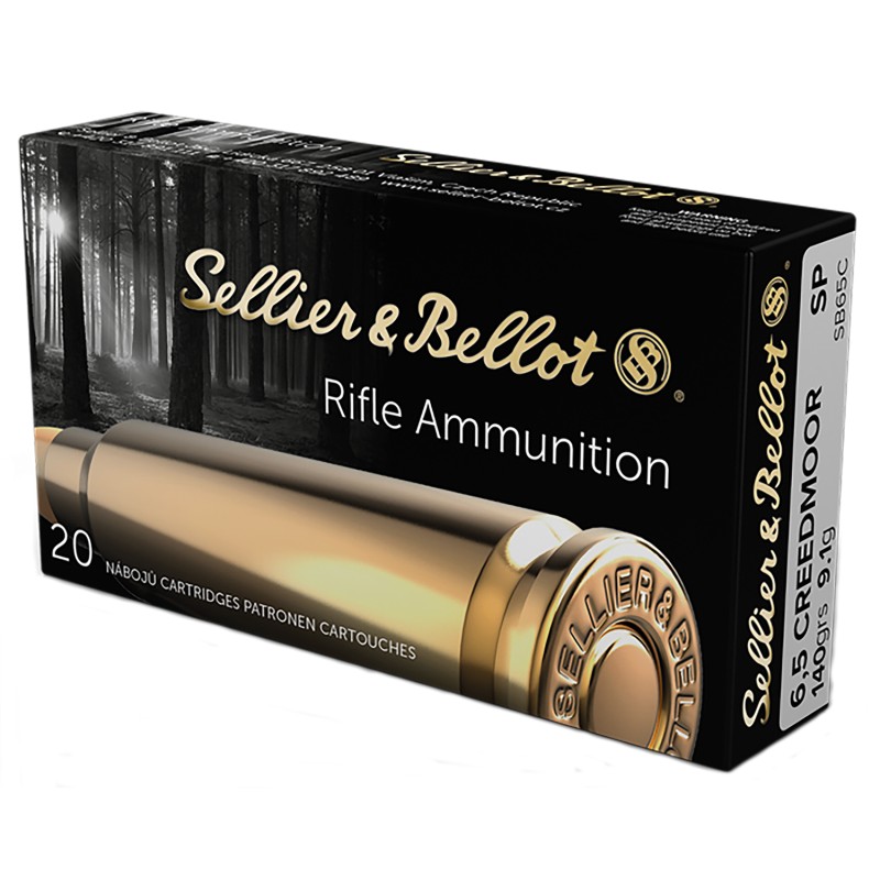 Sellier  Bellot SB65C Rifle  6.5Creedmoor 140gr Soft Point 20 Per Box25 Case