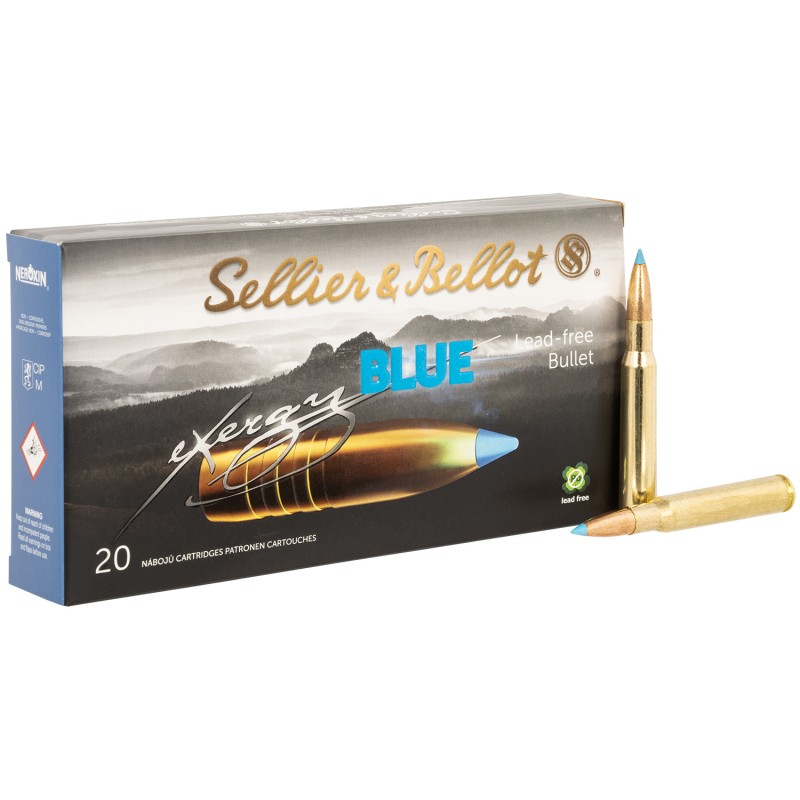 Sellier  Bellot SB3006XB eXergy  30 06Springfield 180gr TAC EX Blue 20 Per Box12 Case