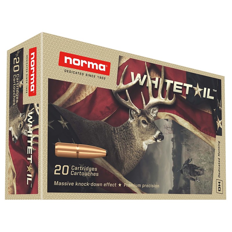 Norma Ammunition 20171502 Dedicated Hunting Whitetail 7mm08Rem 150gr Pointed Soft Point 20 Per Box10 Case