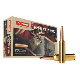 Norma Ammunition 20166592 Dedicated Hunting Whitetail 6.5PRC 140gr Pointed Soft Point 20 Per Box10 Case