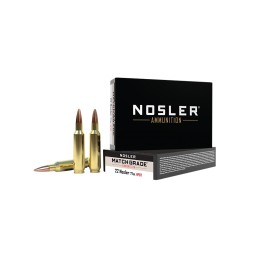 Nosler 60016 Match Grade  22Nosler 77gr Custom Competition Hollow Point Boat Tail 20 Per Box10 Case