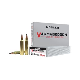 Nosler 65139 Varmageddon  223Rem 53gr Flat Base Tipped 20 Per Box20 Case