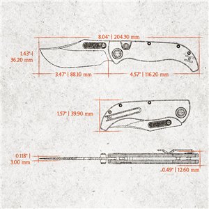 Naga Top Linerlock Raindrop