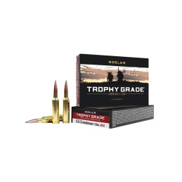 Nosler 60091 Trophy Grade LongRange 6.5Creedmoor 129gr Nosler Spitzer AccuBond Long Range 20 Per Box10 Case