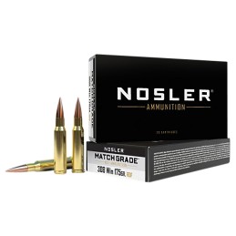 Nosler 60132 Match Grade RDF 308Win 175gr RDF Hollow Point Boat Tail 20 Per Box10 Case