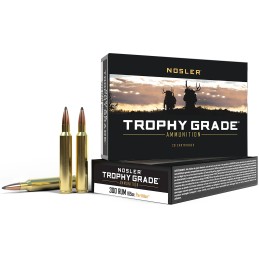 Nosler 60064 Trophy Grade  300RUM 165gr Nosler Spitzer Partition 20 Per Box10 Case