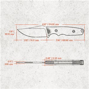 H-Back Fixed Blade Blue
