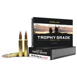 Nosler 60086 Trophy Grade  338WinMag 250gr Nosler AccuBond 20 Per Box10 Case