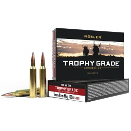 Nosler 60108 Trophy Grade LongRange 7mmRemMag 168gr Nosler Spitzer AccuBond Long Range 20 Per Box10 Case