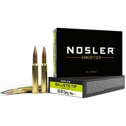 Nosler 40072 Ballistic Tip  3006Springfield 180gr Spitzer Ballistic Tip 20 Per Box10 Case