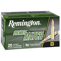 Remington Ammunition 27686 Premier Match 223Rem 77gr Sierra MatchKing BTHP 20 Per Box10 Case