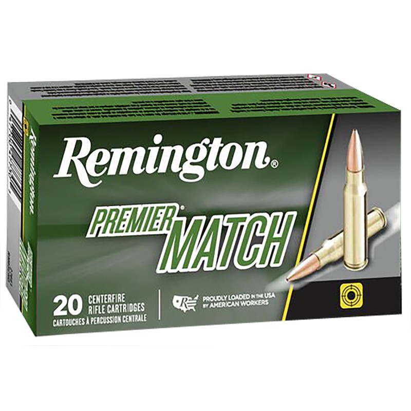 Remington Ammunition 27676 Premier Match 6.8mmRemSPC 115gr Sierra MatchKing BTHP 20 Per Box10 Case