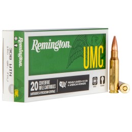 Remington Ammunition 23715 UMC  308Win 150gr Full Metal Jacket 20 Per Box10 Case