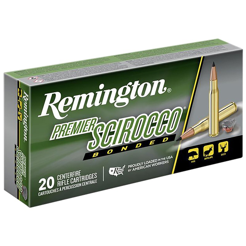 Remington Ammunition 29316 Premier Scirocco Bonded 7mmRemMag 150gr Swift Scirocco Bonded 20 Per Box10 Case