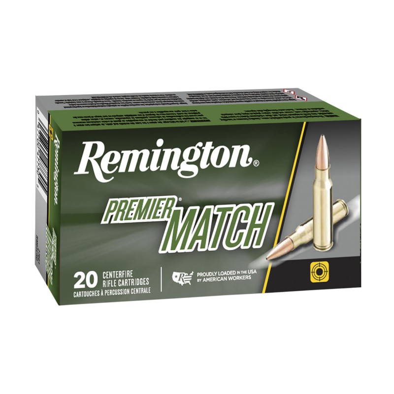 Remington Ammunition 21201 Premier Match 224Valkyrie 90gr Sierra MatchKing BTHP 20 Per Box10 Case