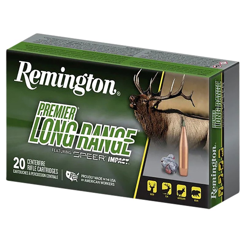 Remington Ammunition R21347 Premier Long Range 300RUM 190gr Speer Impact 20 Per Box10 Case