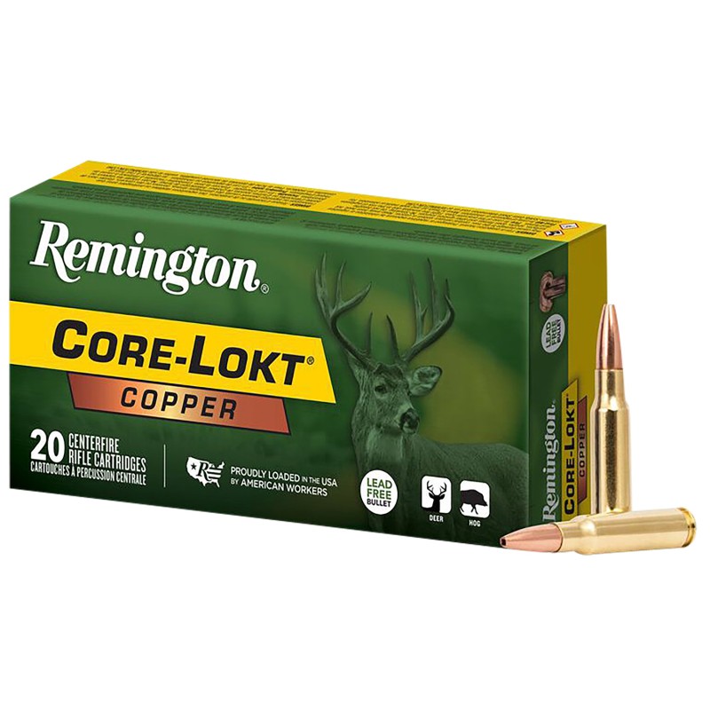 Remington Ammunition R27854 CoreLokt Copper 308Win 150gr Copper Hollow Point 20 Per Box10 Case