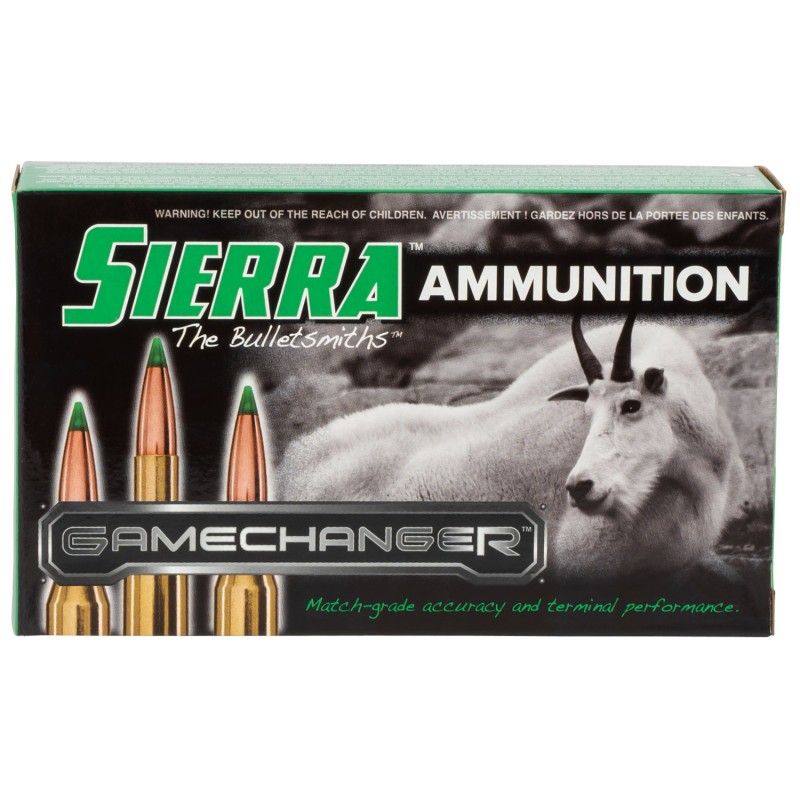 Sierra A455008 GameChanger  7mmRemMag 150gr Sierra Tipped GameKing 20 Per Box10 Case