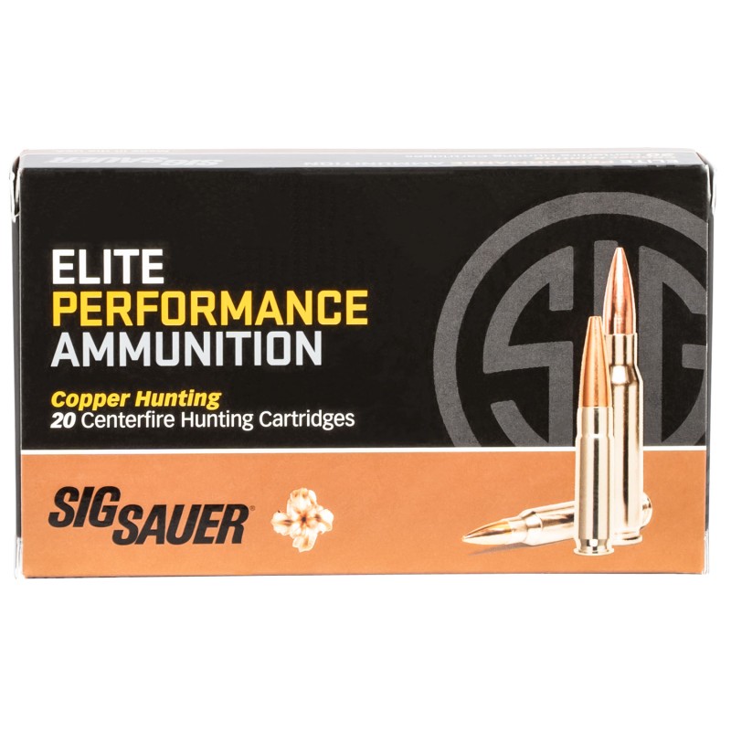 Sig Sauer E3006H120 Elite Copper Hunting  3006Springfield 150gr Copper Solid 20 Per Box10 Case