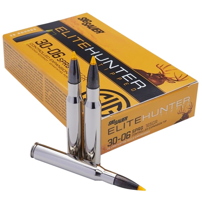 Sig Sauer E3006TH220 Elite Hunter Tipped  3006Springfield 165gr Controlled Expansion Tip 20 Per Box10 Case