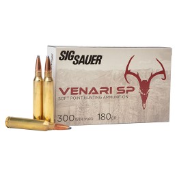 Sig Sauer V300WMSP18020 Venari  300WinMag 180gr Soft Point 20 Per Box10 Case