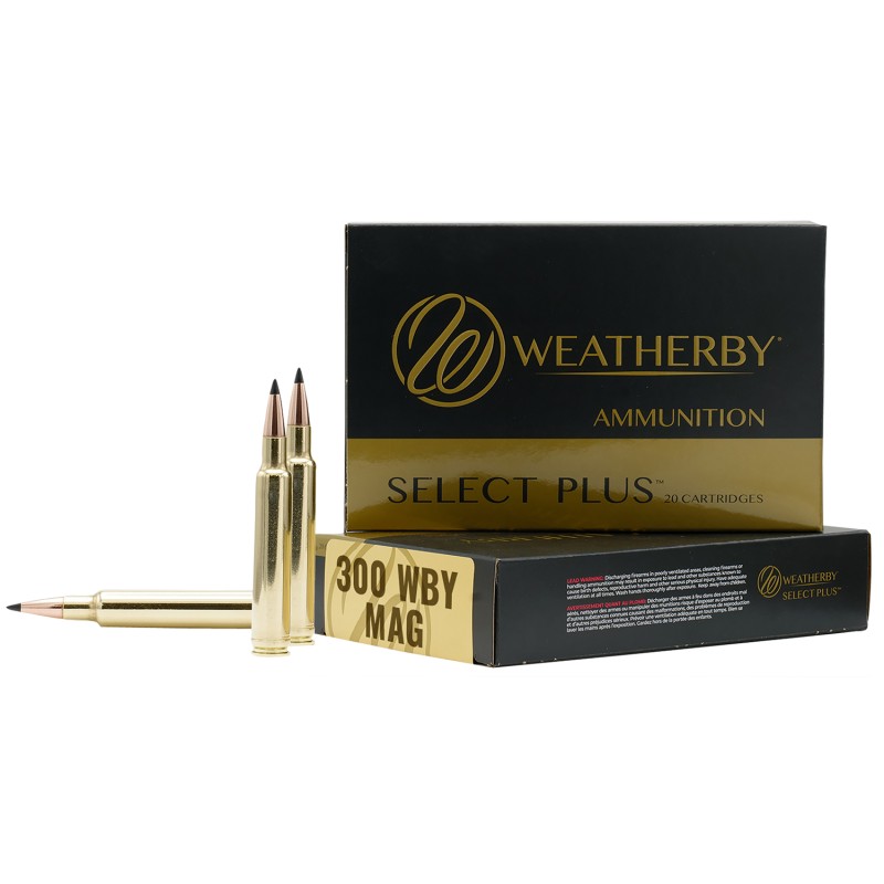 Weatherby B300180TTSX Select Plus  300WthbyMag 180gr Barnes Tipped TSX Lead Free 20 Per Box10 Case