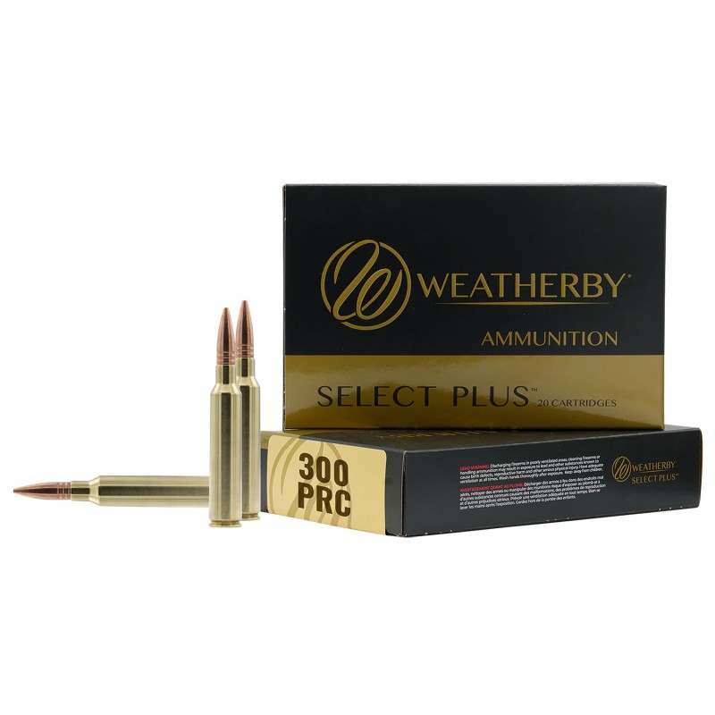 Weatherby M300P195HCB Select Plus  300PRC 195gr Hammer Custom 20 Per Box10 Case