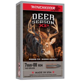 Winchester Ammo X708DS Deer Season XP  7mm08Rem 140gr Extreme Point 20 Per Box10 Case