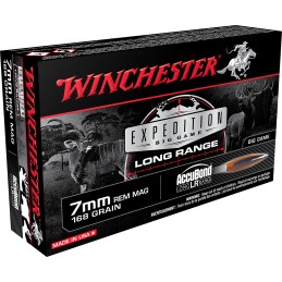 Winchester Ammo S7LR Expedition Big Game Long Range 7mmRemMag 168gr Nosler AccuBond Long Range 20 Per Box10 Case