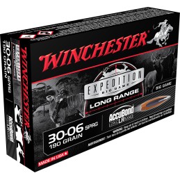 Winchester Ammo S3006LR Expedition Big Game Long Range 3006Springfield 190gr Nosler AccuBond Long Range 20 Per Box10 Case