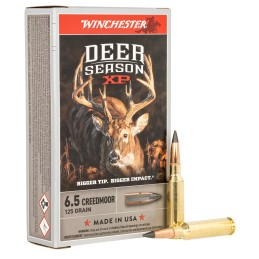 Winchester Ammo X65DS Deer Season XP  6.5Creedmoor 125gr Extreme Point 20 Per Box10 Case