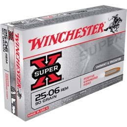 Winchester Ammo X25061 Super X  2506Rem 90gr Positive Expanding Point 20 Per Box10 Case