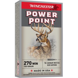 Winchester Ammo X2704 PowerPoint  270Win 150gr 20 Per Box10 Case